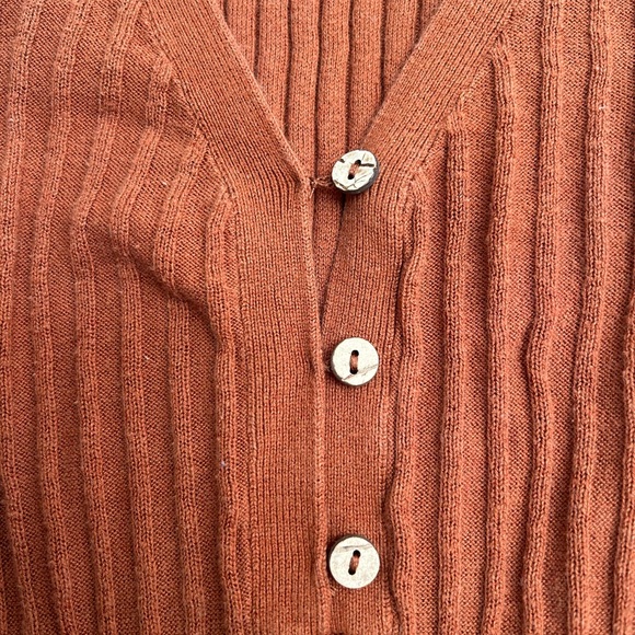 Free People Ribbed Tank Top - Rust - Picture 3 of 5